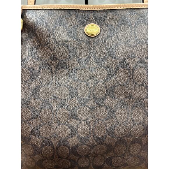 COACH Signature File Crossbody Light Khaki/ Chalk / Black F58285 - Picture 6 of 9